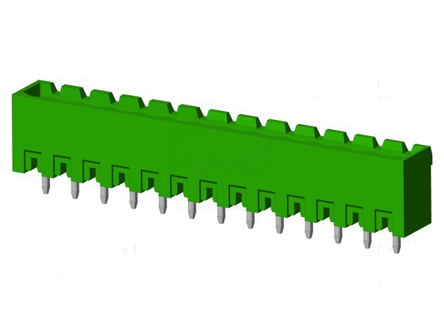 Connector: ontkoppelbare terminal strip; contact; mannelijk Connector: ontkoppelbare terminal strip; contact; mannelijk